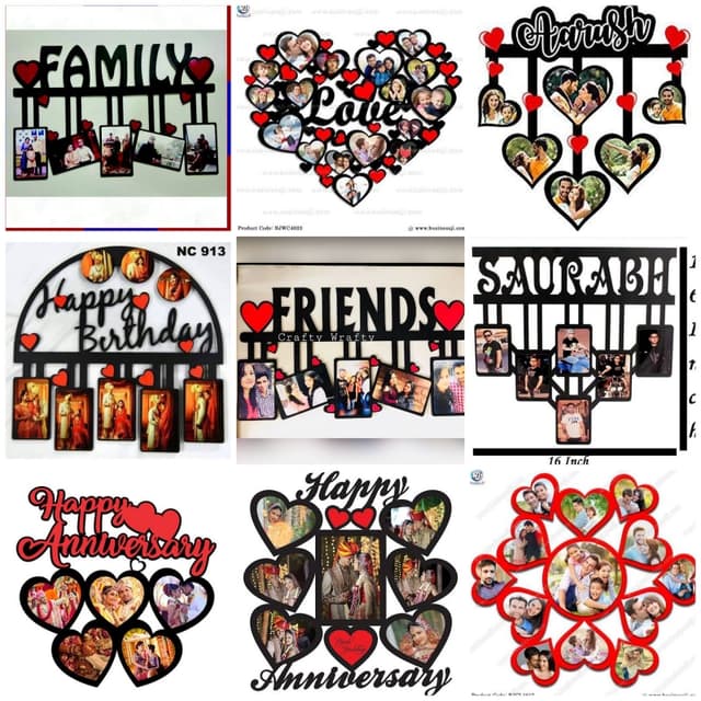 Customized wall frame
Material wood
Size 14-15 inch depend on design