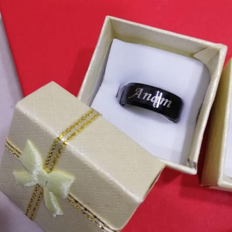 Customized Engraved Name _Band Rings_*